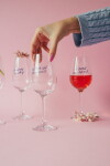 Bella Rose Sklenice na víno Hlavně mu nepiš + vánoční krabička, čirá barva, sklo, 350 ml