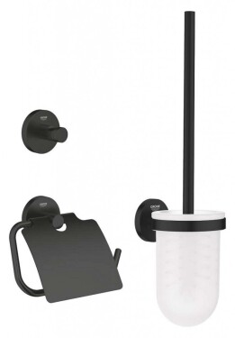 GROHE - QuickFix Start Set doplňků pro toaletu 3 v 1, matná černá 412042430