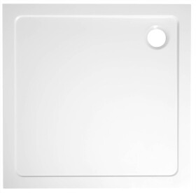 AQUALINE - TECMI sprchová vanička z litého mramoru, čtverec 70x70cm, bílá PQ007