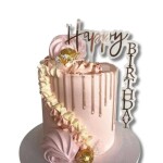 Dortisimo Zápich do dortu stříbrný Happy Birthday