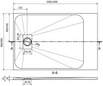 MEXEN - Hugo sprchová vanička obdélníková SMC 160x90, bílá 42109016