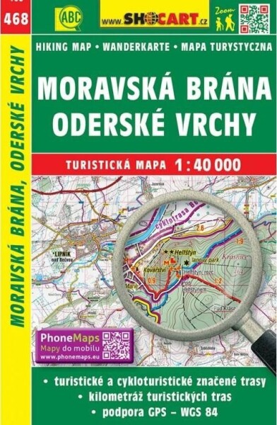 SC 468 Moravská Brána, Oderské vrchy 1:40 000