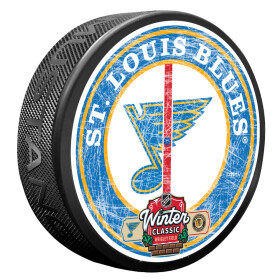 Mustang Puk St. Louis Blues NHL Winter Classic 2025 Center Ice Puck
