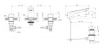 IDEAL STANDARD - Conca Tap Umyvadlová baterie, 3-otvorová instalace, s výpustí, chrom BC759AA