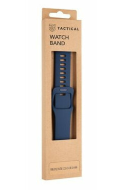 Tactical 795 Silikonový Řemínek s Přezkou pro Apple Watch 42 44mm Night modrá (8596311138942)