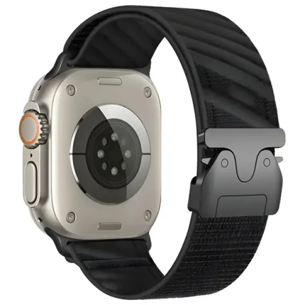 Beline Oblique černá / Řemínek pro Apple Watch / 38/40/41mm / nylonový