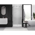 MEXEN - Exo sprchové dveře křídlové 85, transparent, chrom 817-085-000-01-00