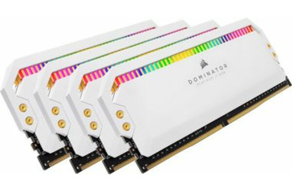 Corsair Dominator Platinum RGB 32GB bílá / 4x8GB / DDR4 / 3600MHz / PC4-28800 / CL18-19-19-39 / 1.35 V / XMP2.0 (CMT32GX4M4C3600C18W)