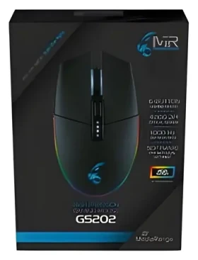 MediaRange MRGS202 černá / Herní myš / 4000 DPI / LED podsvícení / 6 tlačítek / USB (MRGS202)