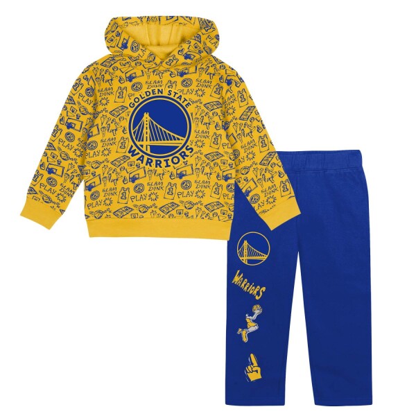 Outerstuff Dětská mikina Golden State Warriors NBA Kleinkinder Give & Go Hoodie Sweatpants Set