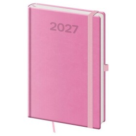 Diář 2027 týdenní A5 Print Pop - růžová