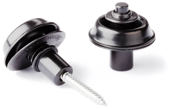 Dunlop Straplok Strap Retainers Flush Mount - Black Oxide