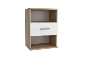 Noční stolek Goda 3 1S Barva korpusu: Dub sonoma/ bílá