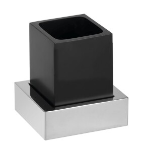 SAPHO - X-STEEL sklenka na postavení, černá mat XS105B