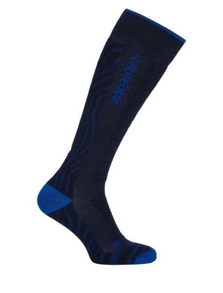 ICEBREAKER Wmns Merino Ski+ Medium OTC Mountain Contour, Midnavy/Lazurit/Black velikost: 35-37 (S)