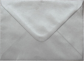 50 ks OBÁLKA METALICKÁ STŘÍBRNÁ C5 162x229 mm 100 gm2 šípová klopa