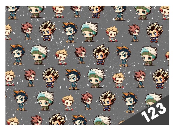 MFP MFP, 8021082 , desky na číslice, Anime maskoti, 1 ks