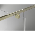 MEXEN/S - Exo sprchový kout dveře křídlové 90 x 80, transparent, zlato 819-090-080-50-00