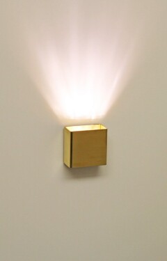 Cariitti SY SQ nástěnné osvětlení, zlatá, fitinka C1545076L