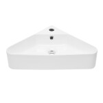 Rohové umyvadlo SAT Mood 56x34 cm otvor pro baterii, s přepadem SATM5634 SATM5634