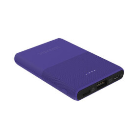 TERRATEC Powebank P50 fialová / 5000 mAh / 5V / 2.1A / 1x Micro-USB (vstup) / 1x USB-C / 1x USB-A (282271-T)