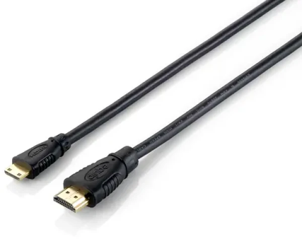 Equip HDMI - Mini HDMI černá / Redukce / 1 m / 4K/30Hz / pozlacené konektory (119306)