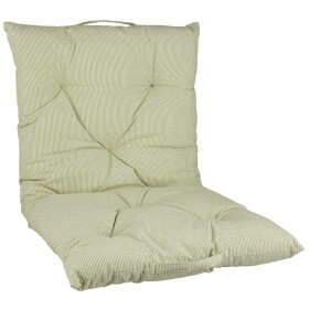 Ib Laursen Prošívaná matrace Green Stripes 50 × 100 cm, zelená barva, textil