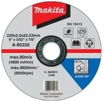 Makita Řezný kotouč na kov / Řezný kotouč / Průměr 230 x 22,2 mm / Šířka kotouče 2,5 mm (A-85335)