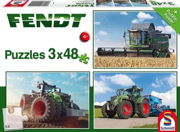 SCHMIDT Puzzle Traktory Fendt