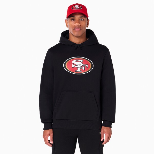 New Era Pánská mikina San Francisco 49ers NFL Logo Hoodie Sweatshirt Velikost: M