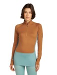 ICEBREAKER Women 200 ZoneKnit LS Half Zip, Hydro/Trail/Cb (vzorek) velikost: S