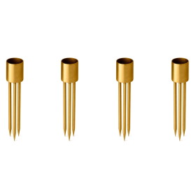 Ester & erik Zapichovací svícen na svíčku Gold Small – set 4 ks, zlatá barva, kov