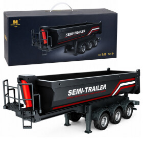 Mamido Sklápěcí návěs pro kamion na dálkové ovládání Scania 1501 1:18 černý