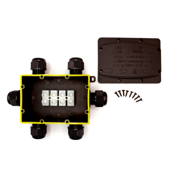 Kabelová spojka DRÁTEK - IP68 120x85, 6 vývodů 9-12mm, 4pin