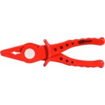 KNIPEX - kleště půlkulaté, zahnuté, s křížovým ozubením - 200mm, vysoká pevnost čelistí (3821200)