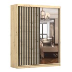 Šatní skříň Werona 2D Barva korpusu: Dub - Artisan, Rozměry: 233 cm, Dveře: Dub-Artisan
