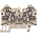 Weidmüller 1905090000 zkušební oddělovací řadová svorka šroubovací Tmavě béžová 50 ks