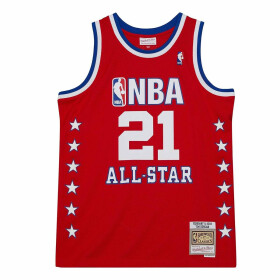 Mitchell & Ness Pánský dres San Antonio Spurs NBA Tim Duncan #21 All-Star Game West Swingman - Červená Velikost: XL