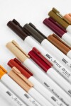 MARVY Artist Brush 1100-23 fix štětcový hrot – barvy vodní báze brush pen na papír lettering kaligrafie rozmývatelný mísitelný acid free netoxický