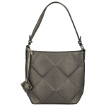 Trendy dámská koženková kabelka na rameno Faina, bronzová