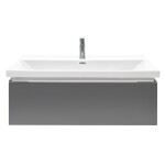 Koupelnová skříňka s umyvadlem a baterií SAT Feel 100x30x44,8 cm antracit mat SATFEEL100ANTU4BA SATFEEL100ANTU4BA