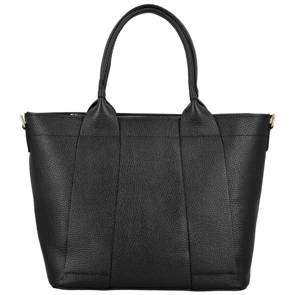 Trendy dámská kožená kabelka do ruky Rosalyn, černá