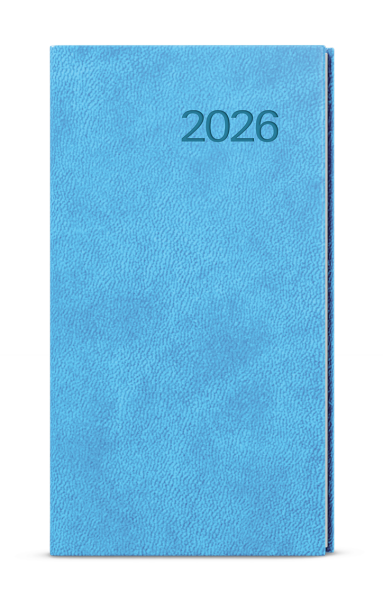 Týdenní diář 2026 Baloušek kapesní Jakub - Vivella světle modrá