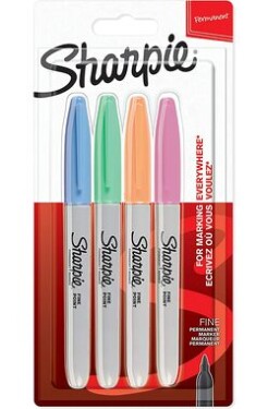 Sharpie Fine 4 ks pastelové barvy 0950