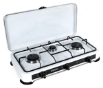 Promis KG300 bílá / Plynový vařič / 3 hořáky / gril / mechanické ovládání / bez reduktoru (KG300B)