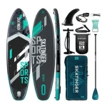 SKATINGER Nafukovací Paddleboard Yoga SUP 350cm šedá / příslušenství (Grey sports)