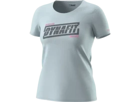 Dynafit Graphic Cotton dámské triko krátký rukáv Cloud Blue/Tabloid vel. 46/40/L