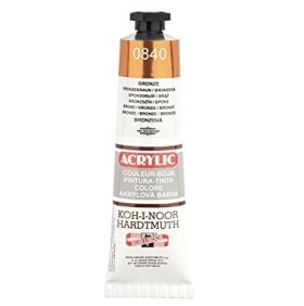 Akrylová barva Koh-i-noor 40 ml - bronzová 0840