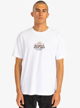RVCA TYPE SET white pánské tričko krátkým rukávem