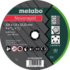 Metabo 616529000 Řezný kotouč 230 mm 25 ks list